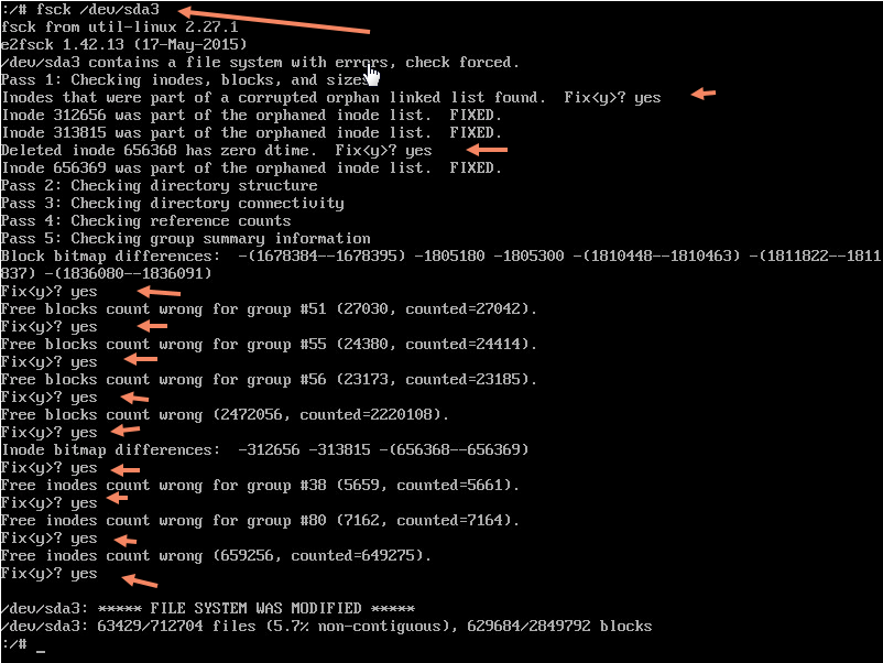 Failed to start file System Check on /dev/dis – VCSA vSphere 6.5 ...